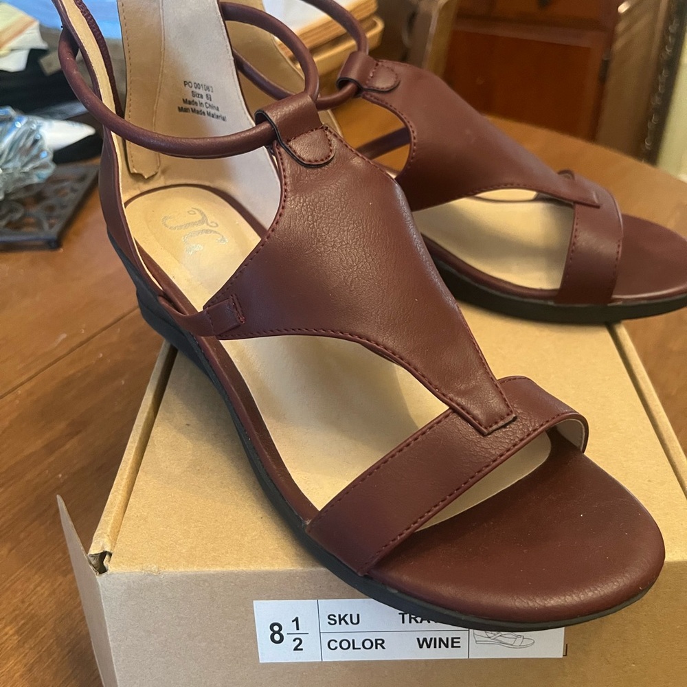 Chic Wine Sandals for Women